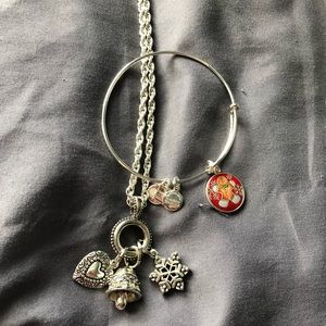 Holiday Necklace & Alex & Ani Bracelet 🎄